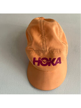 Hoka One One Orange Pink Running Hat One Size
